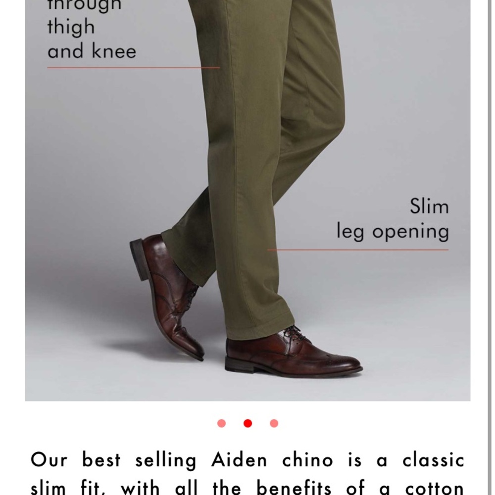 Men’s Banana Republic stormy blue Aiden Slim Fit chinos. Size 30x32, never worn. - Picture 3 of 4